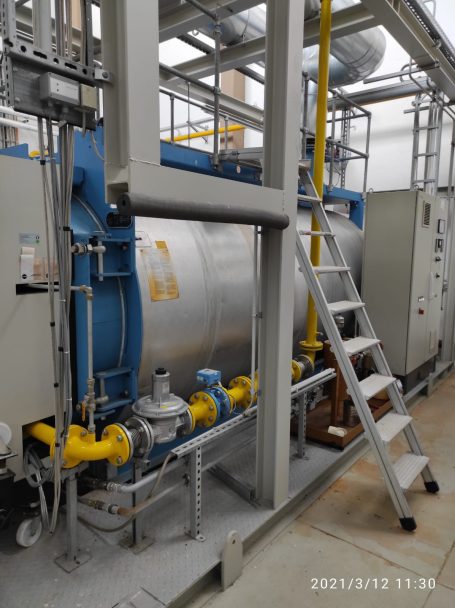 Demontage eines Heizkessels