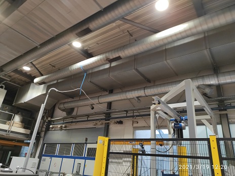 Demontage Lüftungskanäle